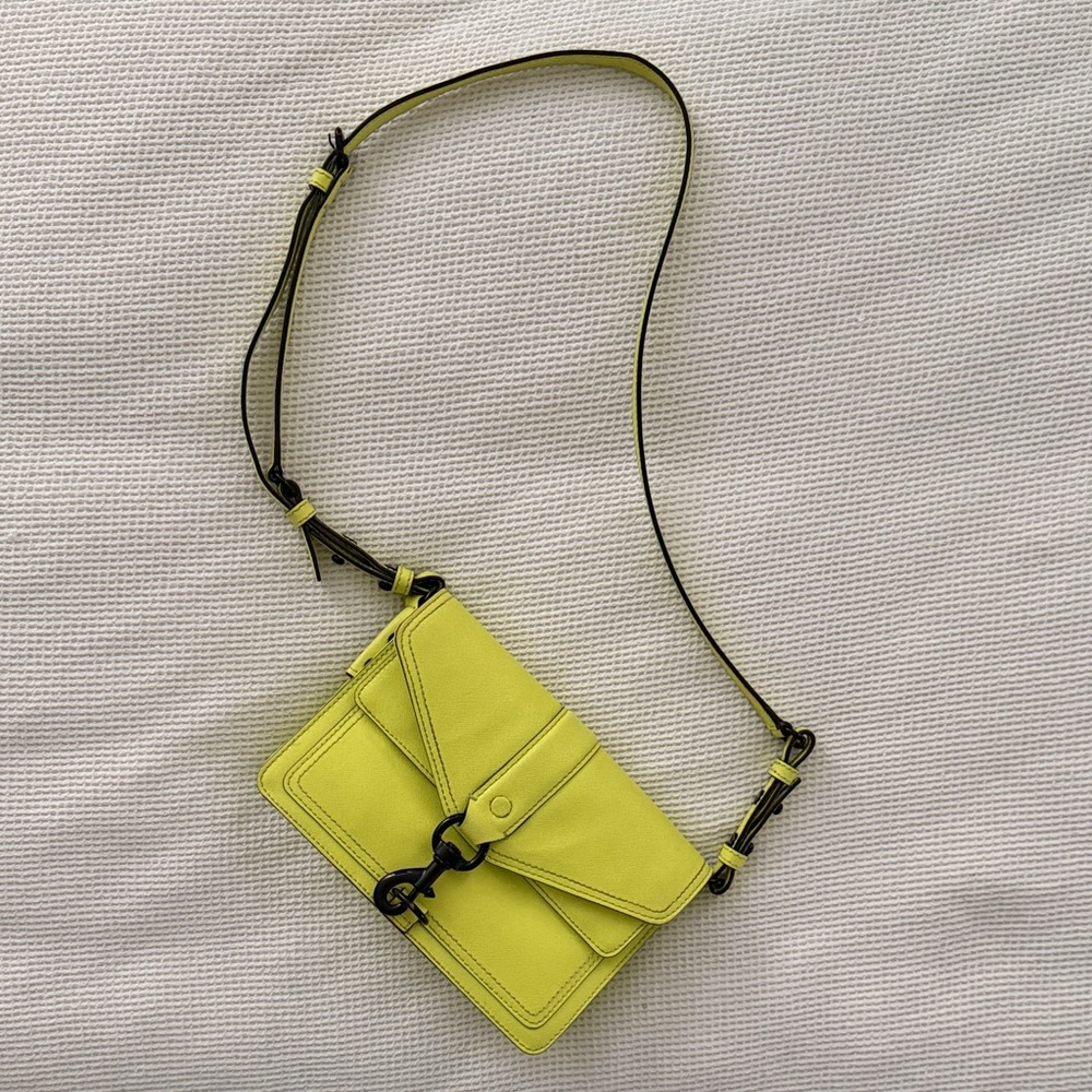 Rebecca Minkoff | Leather Highlighter Yellow Crossbody